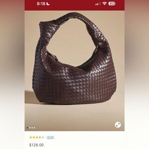 Melie Bianco Brigitte Satchel in Chocolate Brown NWT